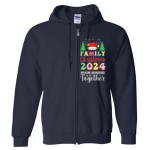 Family Christmas 2024 Making Memories Matching Christmas Full Zip Hoodie