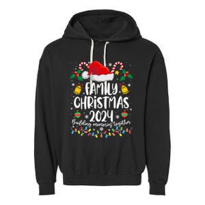 Family Christmas 2024 Group Matching Xmas Squad Garment-Dyed Fleece Hoodie