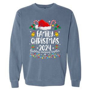 Family Christmas 2024 Group Matching Xmas Squad Garment-Dyed Sweatshirt