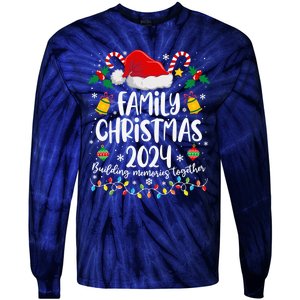 Family Christmas 2024 Group Matching Xmas Squad Tie-Dye Long Sleeve Shirt