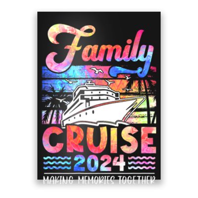 Family Cruise 2024 Cruising Ship Summer Vacation Travel Poster