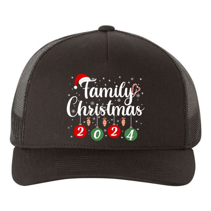 Family Christmas 2024 Matching Group Yupoong Adult 5-Panel Trucker Hat