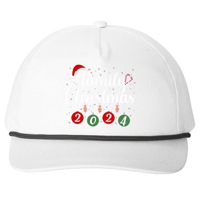 Family Christmas 2024 Matching Group Snapback Five-Panel Rope Hat