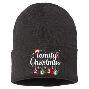 Family Christmas 2024 Matching Group Sustainable Knit Beanie