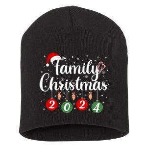 Family Christmas 2024 Matching Group Short Acrylic Beanie