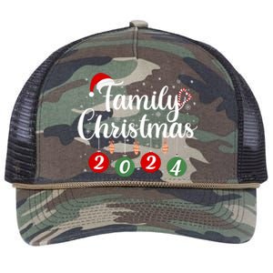 Family Christmas 2024 Matching Group Retro Rope Trucker Hat Cap