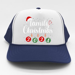 Family Christmas 2024 Matching Group Trucker Hat