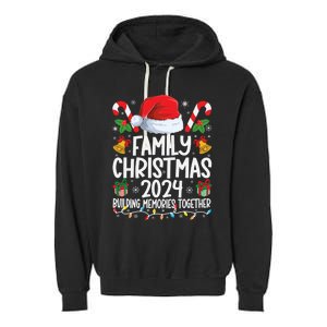 Family Christmas 2024 Group Matching Xmas Squad Garment-Dyed Fleece Hoodie