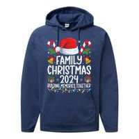 Family Christmas 2024 Group Matching Xmas Squad Performance Fleece Hoodie