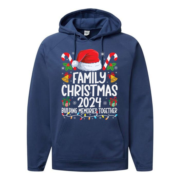 Family Christmas 2024 Group Matching Xmas Squad Performance Fleece Hoodie