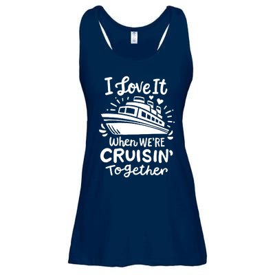 Family Cruise 2024 I Love It When WeRe Cruisin Together Ladies Essential Flowy Tank