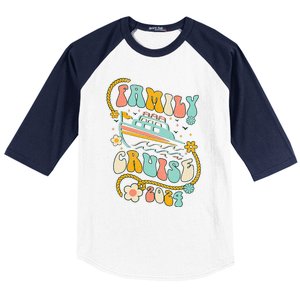 Family Cruise 2024 Cruise Trip Cruising Family Vacation Baseball Sleeve Shirt