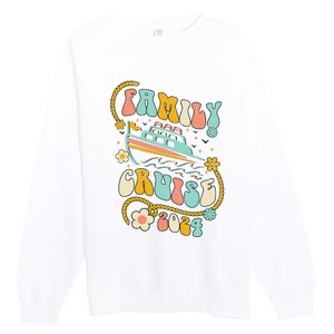 Family Cruise 2024 Cruise Trip Cruising Family Vacation Premium Crewneck Sweatshirt