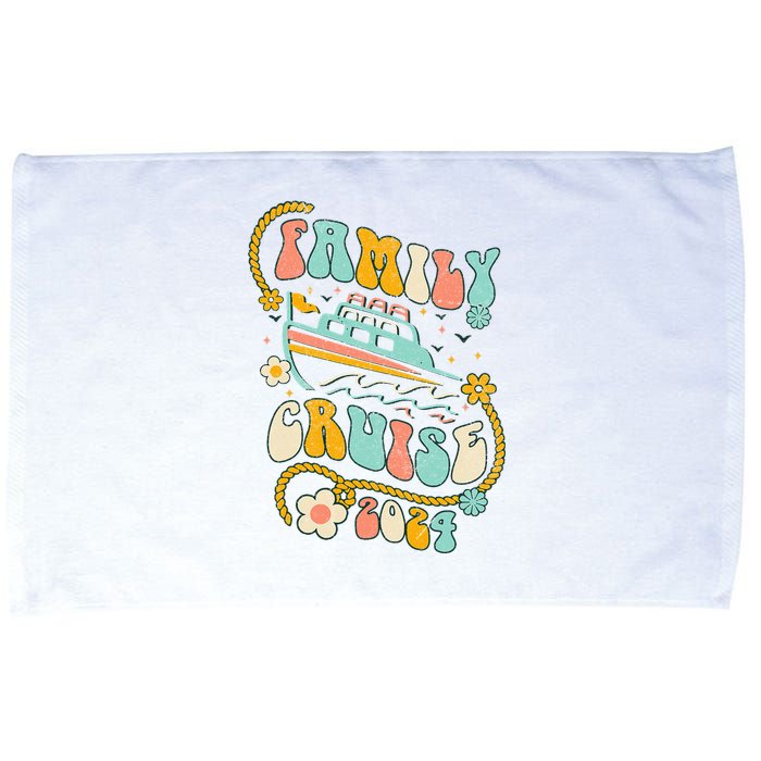 Family Cruise 2024 Cruise Trip Cruising Family Vacation Microfiber Hand Towel