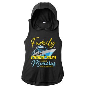 Family Cruise 2024 Sailing Cruising Vacation 2024 Ladies PosiCharge Tri-Blend Wicking Draft Hoodie Tank