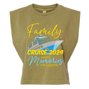 Family Cruise 2024 Sailing Cruising Vacation 2024 Garment-Dyed Women's Muscle Tee