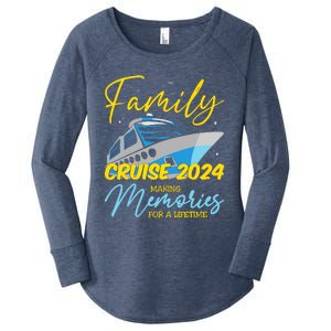 Family Cruise 2024 Sailing Cruising Vacation 2024 Women's Perfect Tri Tunic Long Sleeve Shirt