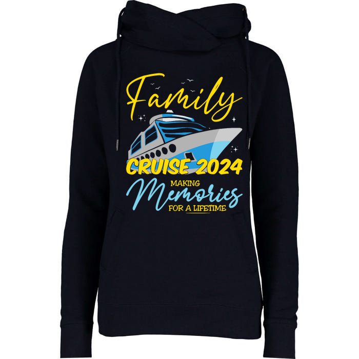 Family Cruise 2024 Sailing Cruising Vacation 2024 Womens Funnel Neck Pullover Hood