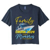 Family Cruise 2024 Sailing Cruising Vacation 2024 Women's Crop Top Tee