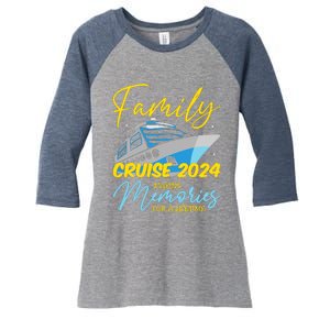 Family Cruise 2024 Sailing Cruising Vacation 2024 Women's Tri-Blend 3/4-Sleeve Raglan Shirt