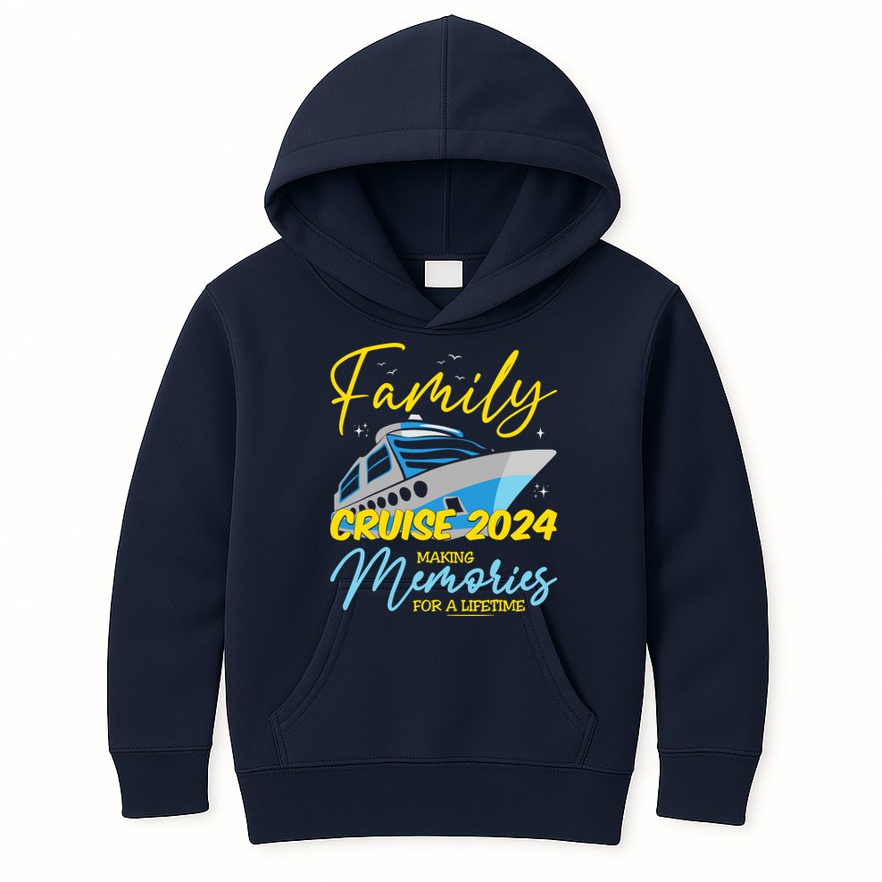Family Cruise 2024 Sailing Cruising Vacation 2024 Kids Hoodie