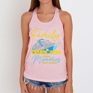 Family Cruise 2024 Sailing Cruising Vacation 2024 Women's Knotted Racerback Tank