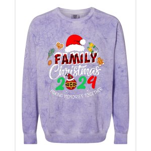 Family Christmas 2024 Making Memories Together Matching Family Colorblast Crewneck Sweatshirt