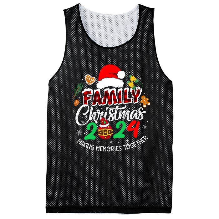 Family Christmas 2024 Making Memories Together Matching Family Mesh Reversible Basketball Jersey Tank