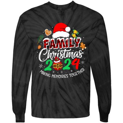 Family Christmas 2024 Making Memories Together Matching Family Tie-Dye Long Sleeve Shirt