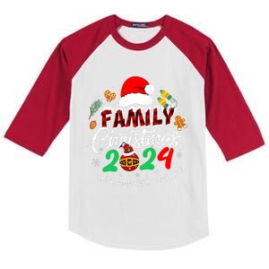 Family Christmas 2024 Making Memories Together Matching Family Kids Colorblock Raglan Jersey