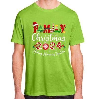 Family Christmas 2024 Making Memories Together Matching Family Adult ChromaSoft Performance T-Shirt