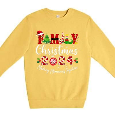 Family Christmas 2024 Making Memories Together Matching Family Premium Crewneck Sweatshirt