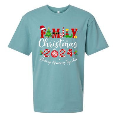 Family Christmas 2024 Making Memories Together Matching Family Sueded Cloud Jersey T-Shirt