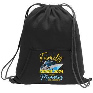 Family Cruise 2024 Sailing Cruising Vacation 2024 Sweatshirt Cinch Pack Bag