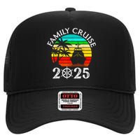 Family Cruise 2025 Vacation Trip Cruising Family Matching High Crown Mesh Back Trucker Hat