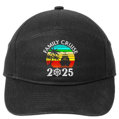 Family Cruise 2025 Vacation Trip Cruising Family Matching 7-Panel Snapback Hat