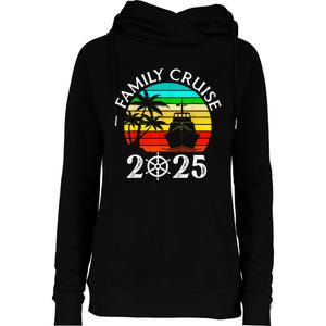 Family Cruise 2025 Vacation Trip Cruising Family Matching Womens Funnel Neck Pullover Hood