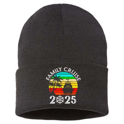 Family Cruise 2025 Vacation Trip Cruising Family Matching Sustainable Knit Beanie