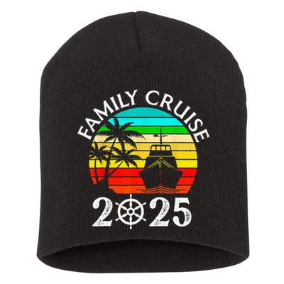 Family Cruise 2025 Vacation Trip Cruising Family Matching Short Acrylic Beanie