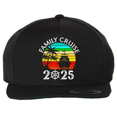 Family Cruise 2025 Vacation Trip Cruising Family Matching Wool Snapback Cap