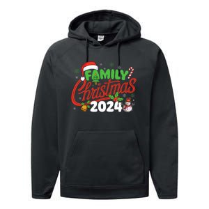 Family Christmas 2024 Xmas Christmas Squad Performance Fleece Hoodie