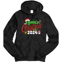 Family Christmas 2024 Xmas Christmas Squad Tie Dye Hoodie