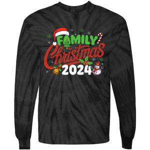 Family Christmas 2024 Xmas Christmas Squad Tie-Dye Long Sleeve Shirt