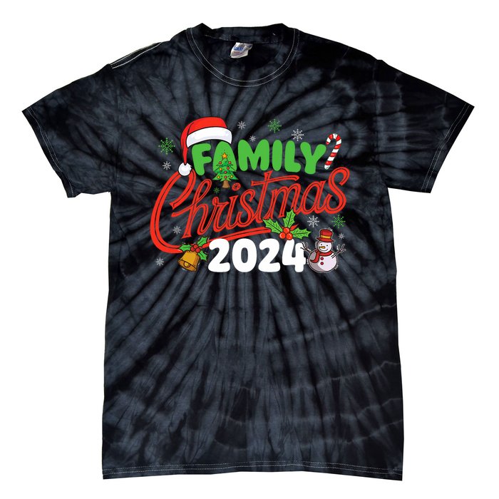 Family Christmas 2024 Xmas Christmas Squad Tie-Dye T-Shirt