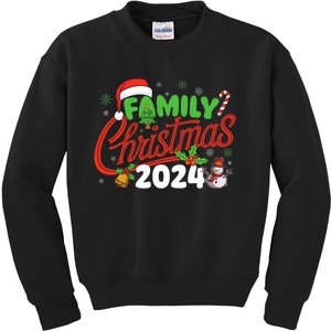 Family Christmas 2024 Xmas Christmas Squad Kids Sweatshirt