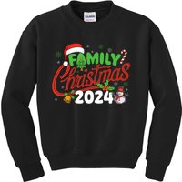 Family Christmas 2024 Xmas Christmas Squad Kids Sweatshirt