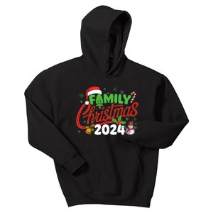 Family Christmas 2024 Xmas Christmas Squad Kids Hoodie