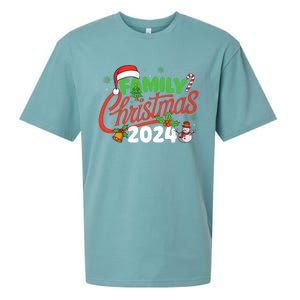 Family Christmas 2024 Xmas Christmas Squad Sueded Cloud Jersey T-Shirt