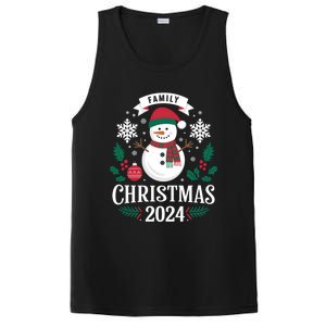 Family Christmas 2024 Snow Holiday Gathering Snowflakes Gift PosiCharge Competitor Tank