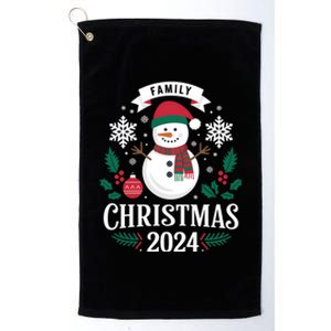 Family Christmas 2024 Snow Holiday Gathering Snowflakes Gift Platinum Collection Golf Towel